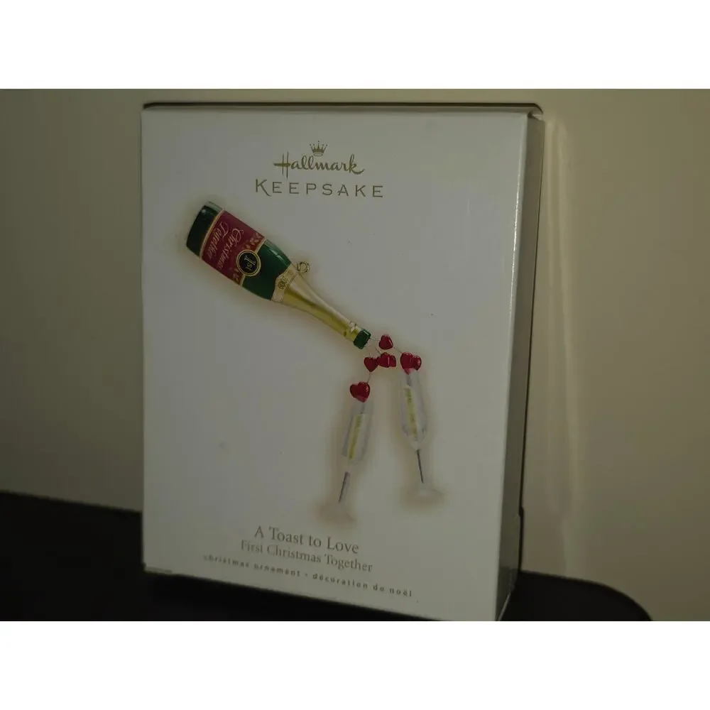 A Toast to Love ~ First Christmas Together ~ Hallmark Keepsake Ornament ~ 2009‎